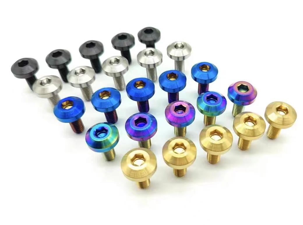 Dished Head Plum Bolt Titanium Screw M24 Titanium Bike Screws