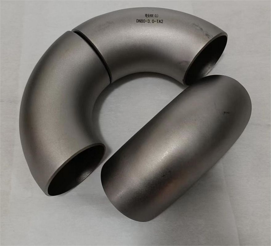90 Degree Long / Short Radius Titanium Elbow With Grade 1 / 2 / 5 / 7