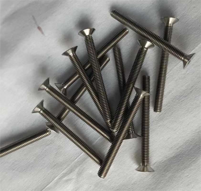 M6x10 20 30 40 mm Gr5 Flat and hex  dished Head Titanium Bolts Forged Technology