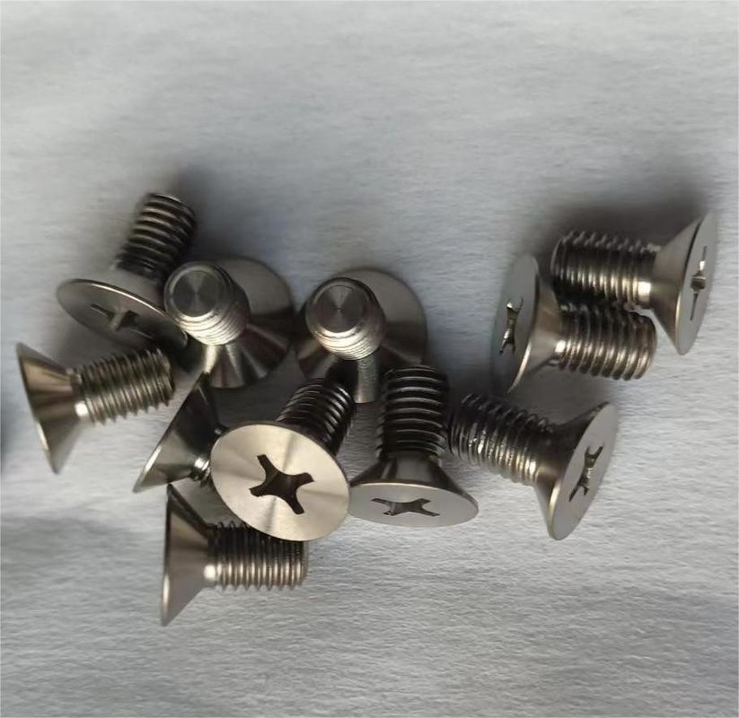 Gr1 Gr2 Gr3 Gr4 Gr5 Titanium Flat Head Phillips Screws Forging Or Drawing