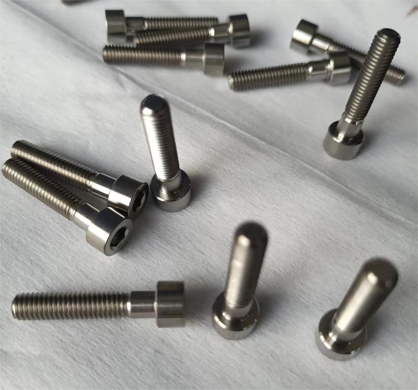 Gr1 Titanium Capital Hex Socket Screws M6 20*60 / 80 / 100 / 120mm