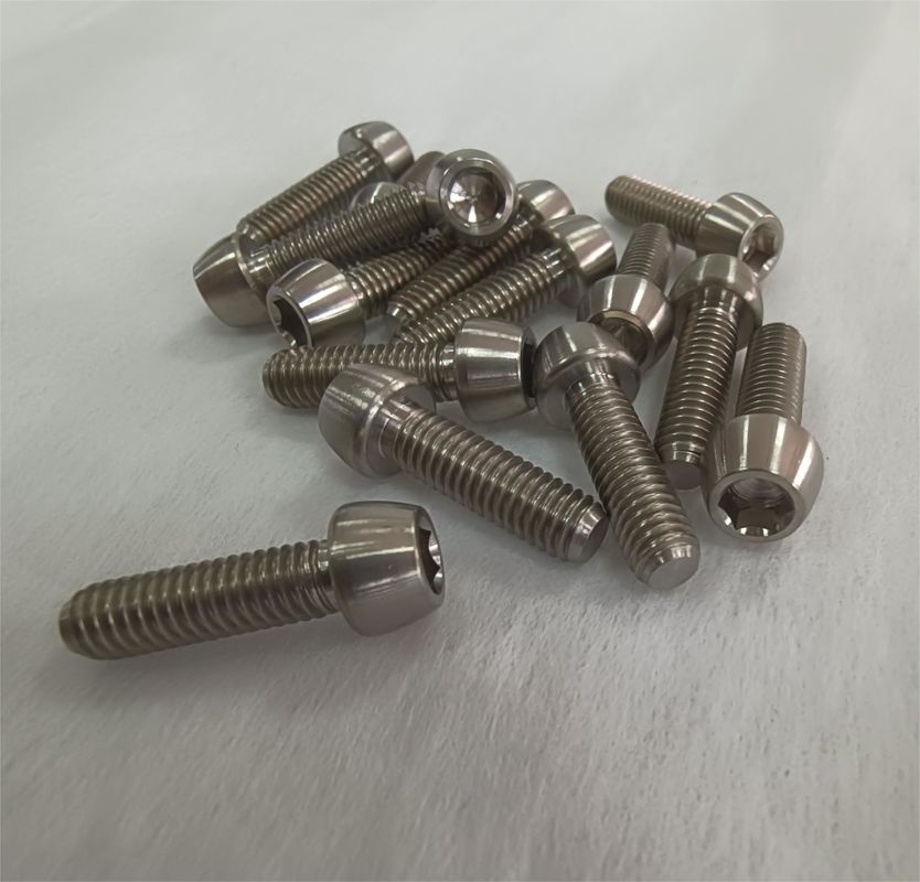 Titanium Bolt M5x9 16 18 20 25 30 35 40 45 50 55 60mm Taper Hex Allen Head bolts